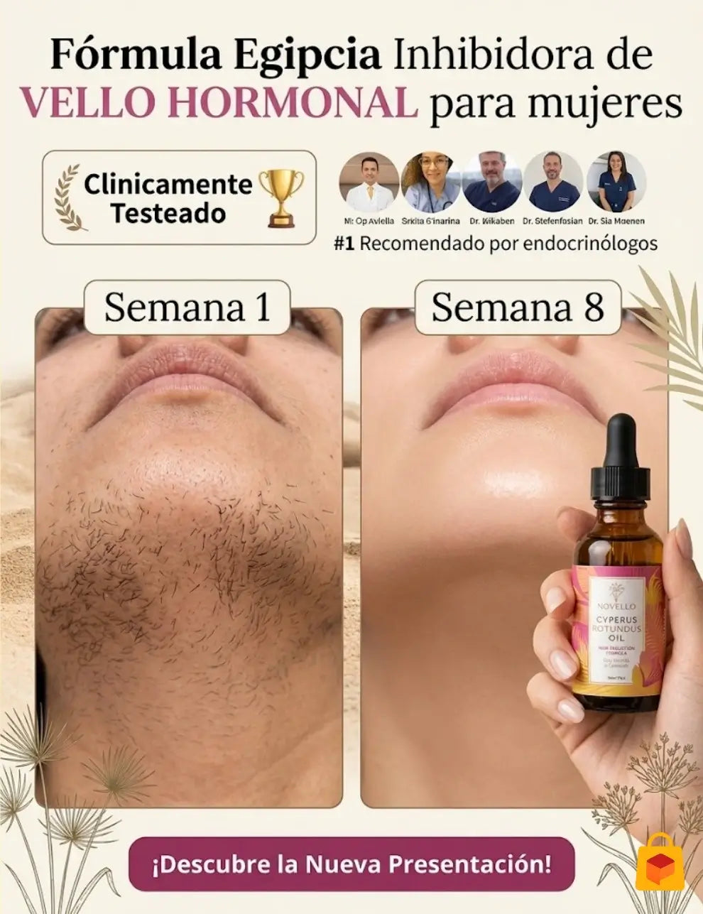 Caramela Beauty Cyperus Oil™ – Aceite que Reduce el crecimiento de vello 30ml