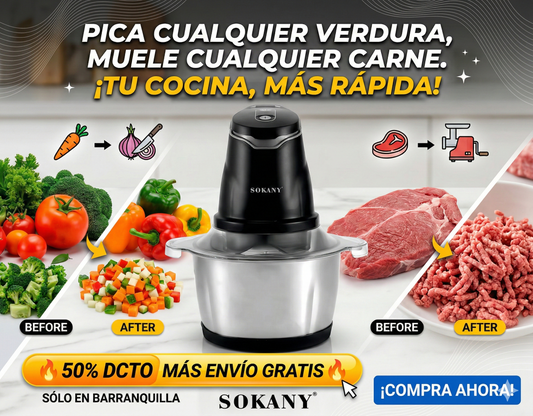 CortaMix Carnes y Verduras - Sokany 2L SK-7020